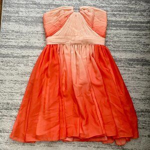 Halston Heritage Strapless Glow Circular Size 4